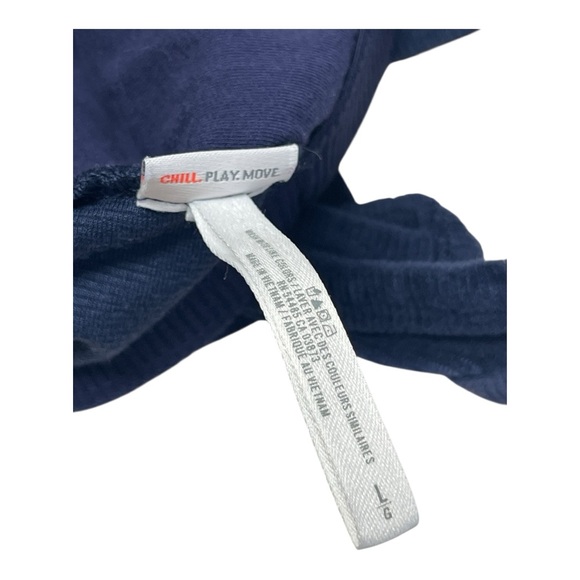 Aerie Corduroy Style Deep Navy Size Large Sports Bra - Picture 5 of 5